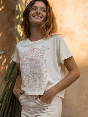 Image of Womens Shack Tee in Natural