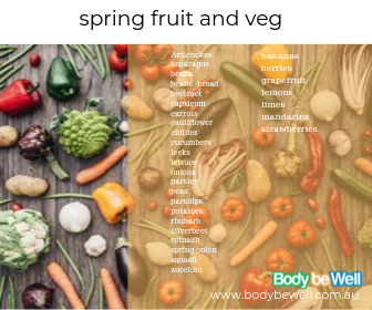body be well- spring seasonal fruit and veg guide 