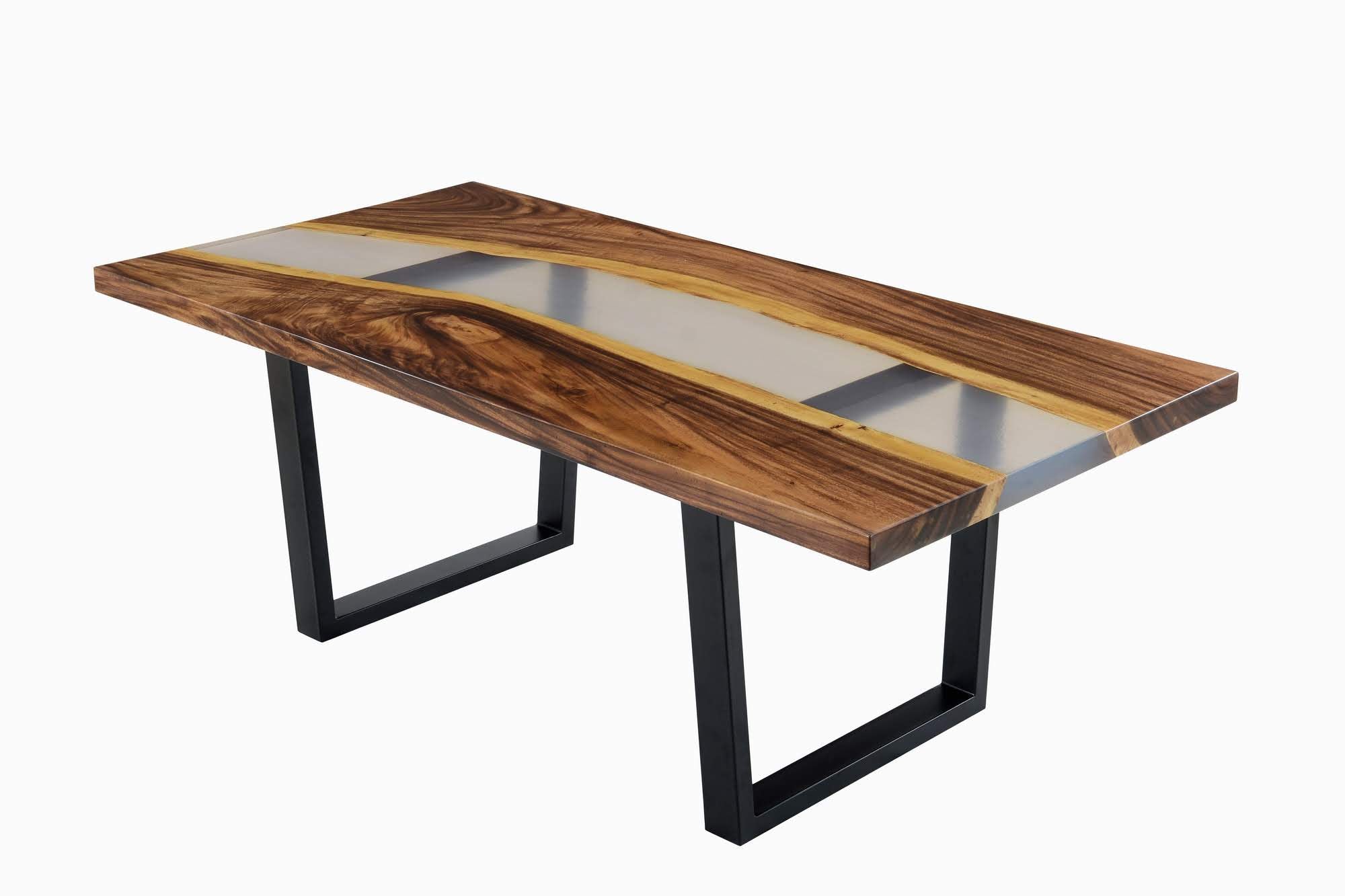 Live Edge Clear Epoxy Resin Table – The 