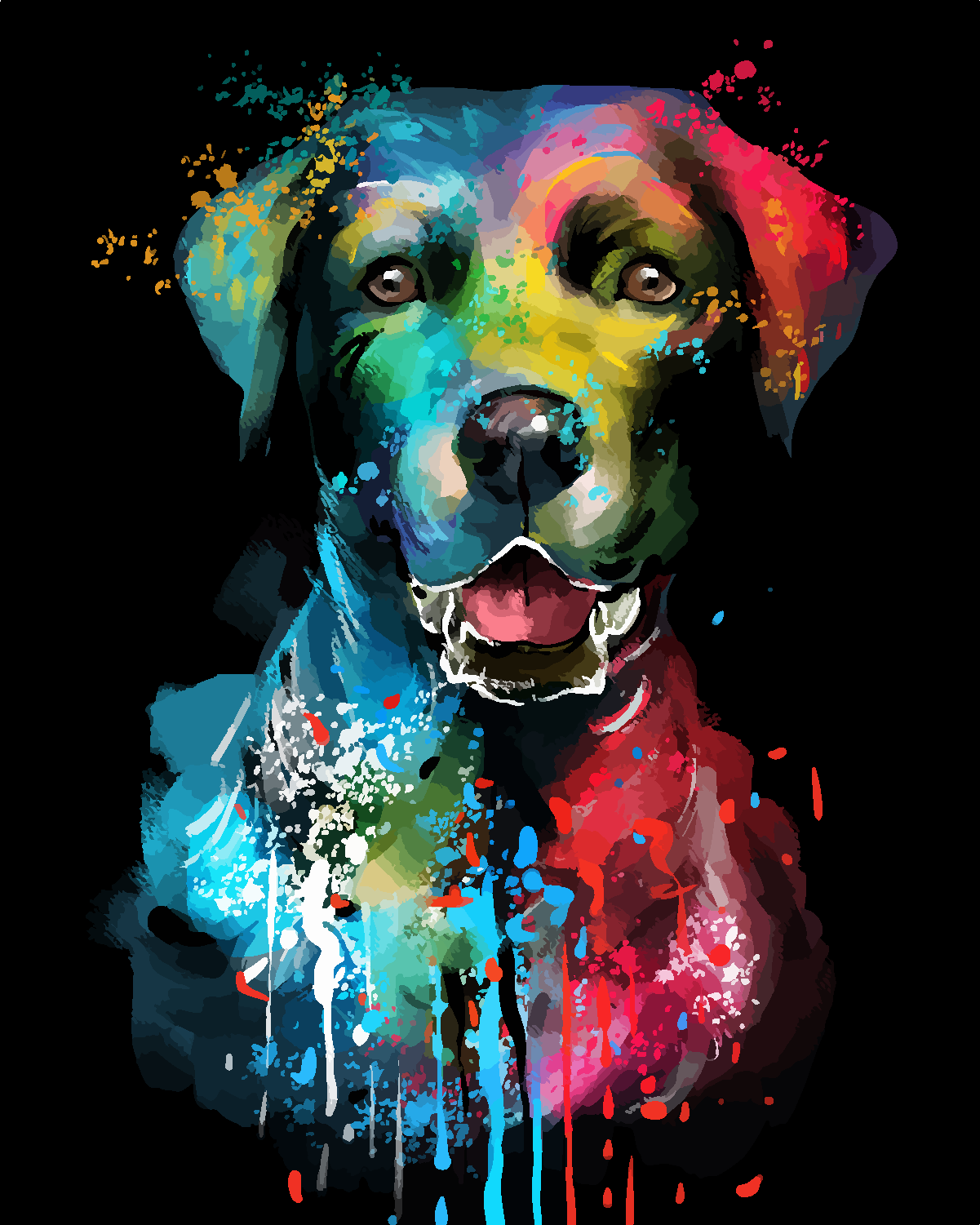 dog painting