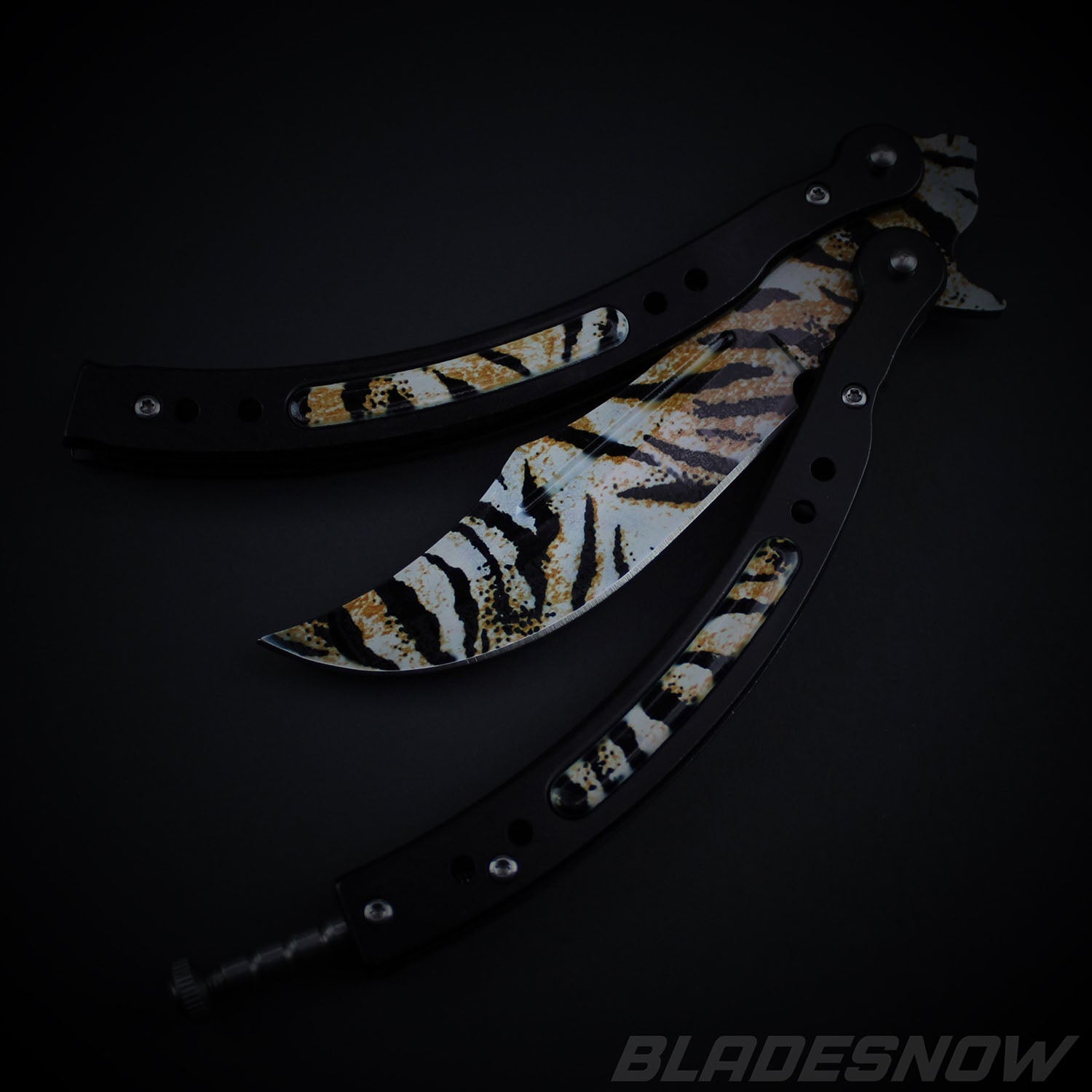 Bradley Kimura Butterfly Balisong Knife Black/Red G-10 (3.9