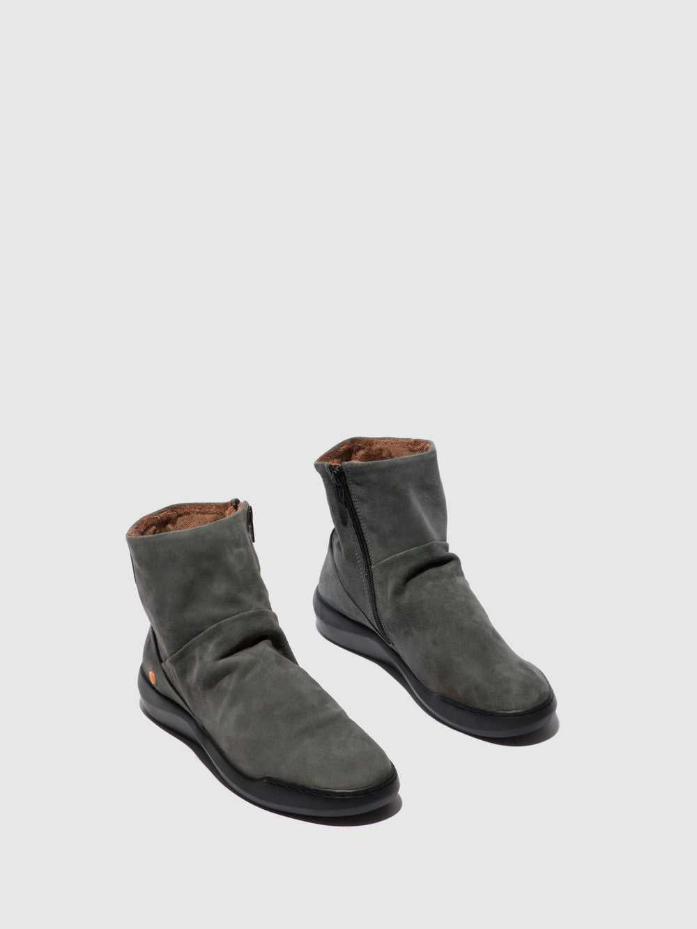 Zip Up Ankle Boots BLER550SOF GREY SLATE