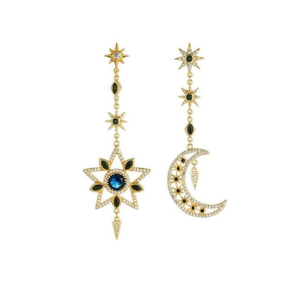Boho Crystal Earrings – belledesoiree.com