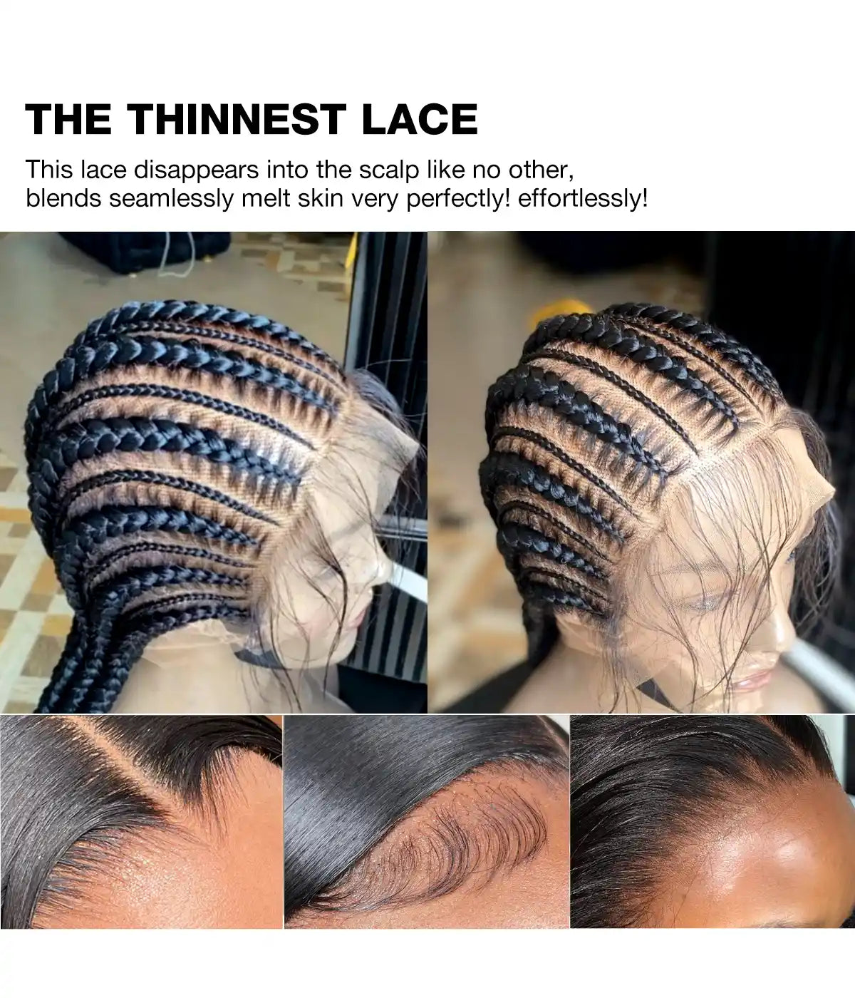 hd full lace wig can melt into any skin tone