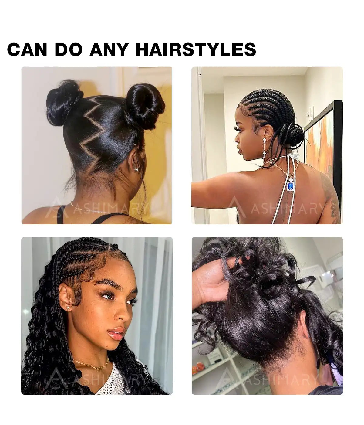 pre-bleached tiny knots for full lace wig can make braids