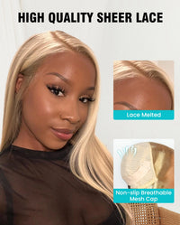 Customized Blonde Balayage on Brown Hair Transparent 13x4 &13x6 Full Lace Frontal Wig Ashimary Hair