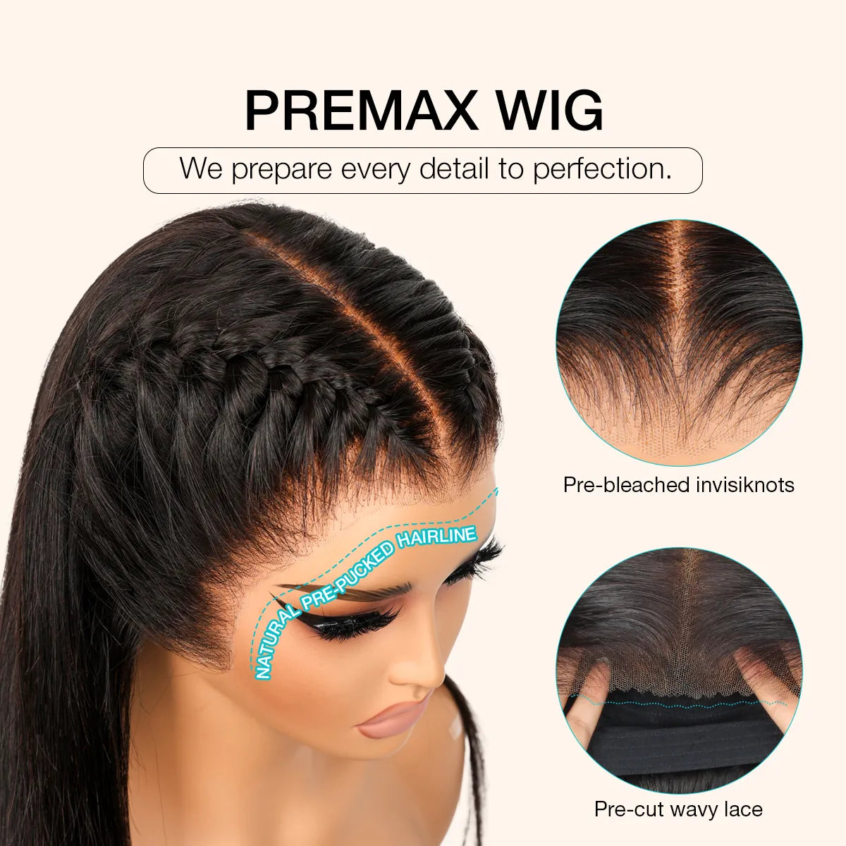 Ashimary 13x6 Full Transparent Lace Frontal Hair Wig