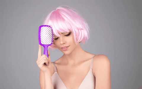 how to brush a hair wig