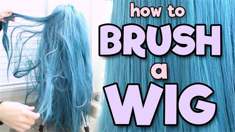 how to brush wig