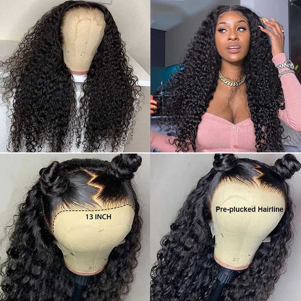 lace front wig curly