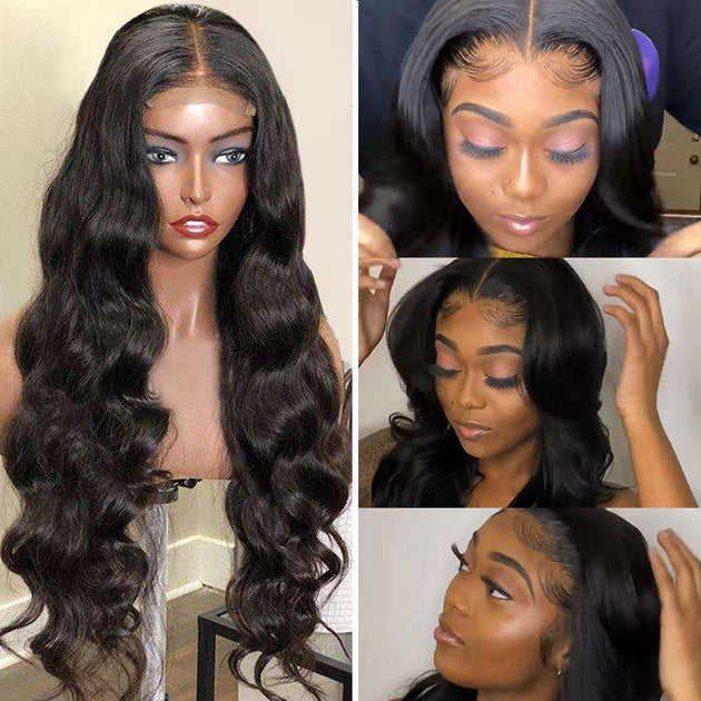 HD Transparent Lace Wigs | 5*5 Closure Wig Body Wave -Ashimary Hair ...
