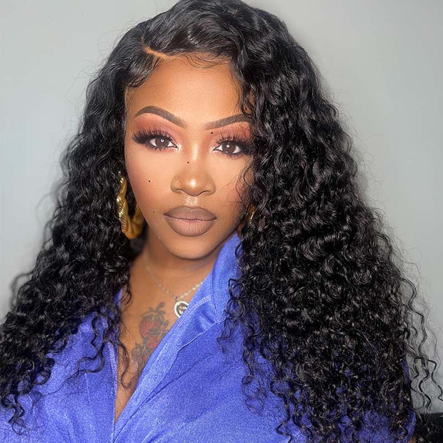 cheap water wave lace front wig