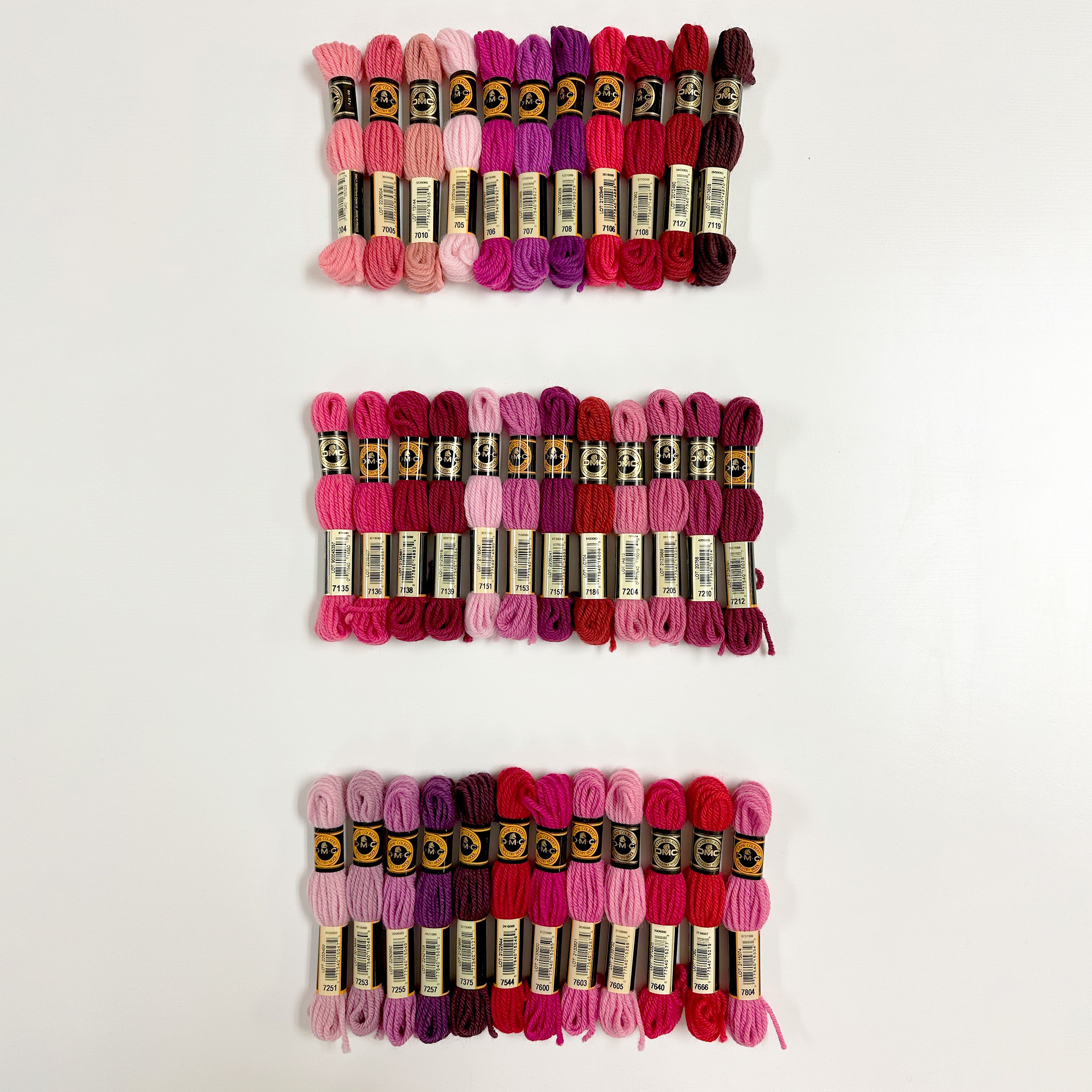 Tapestry Wool: Reds, Pinks, Maroons