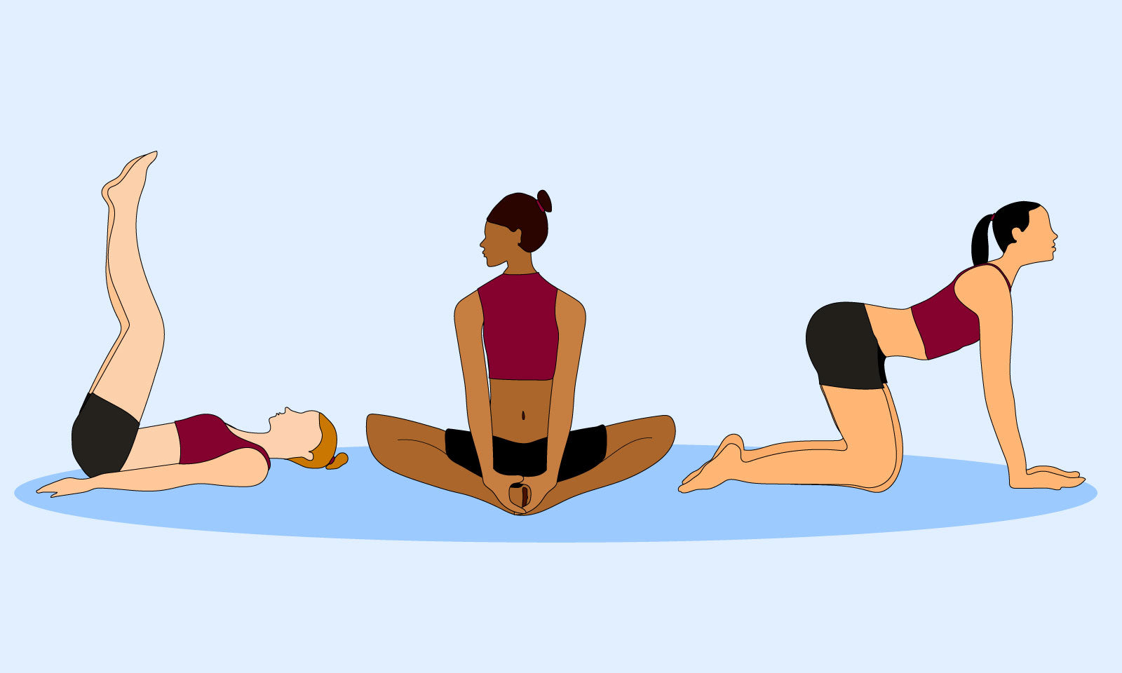 10 Great Yoga Positions To Help Period Cramps Fluxies 