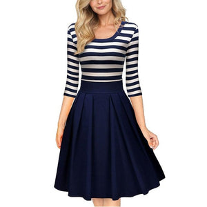 navy style dress