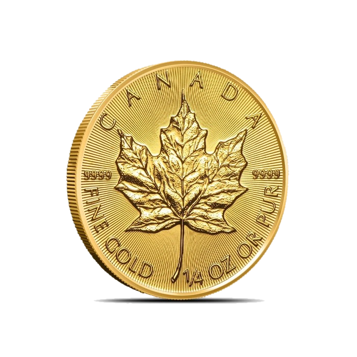¼ oz Gold Canadian Maple Leaf