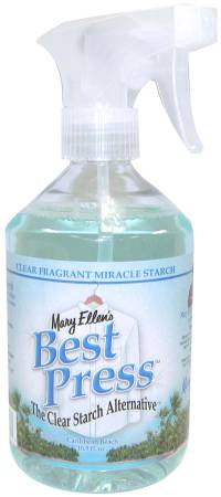 Mary Ellen Products Best Press Spray Starch Scent Free 16oz Quilting Fabric