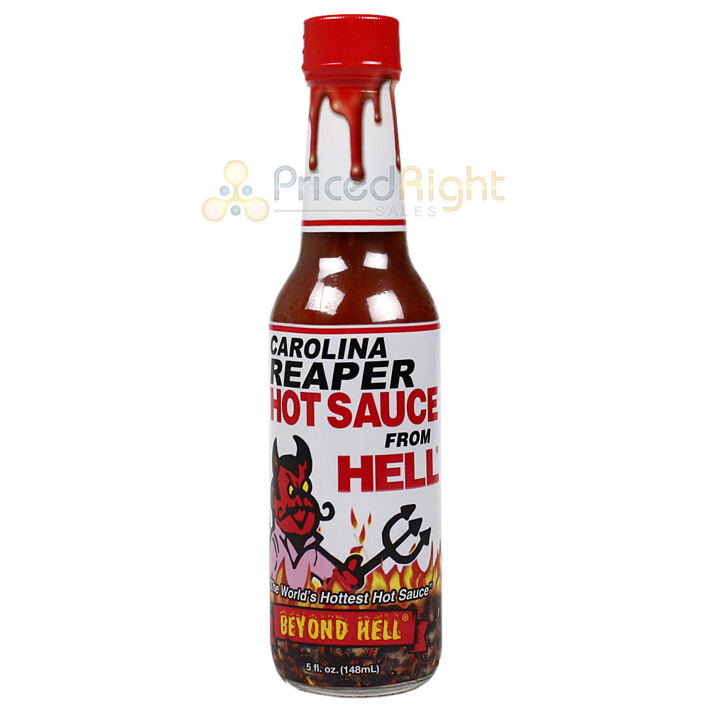 Carolina Reaper Hot Sauce From Hell 5 Oz Bottle Beyond Hell Extreme Ho Pricedrightsales 