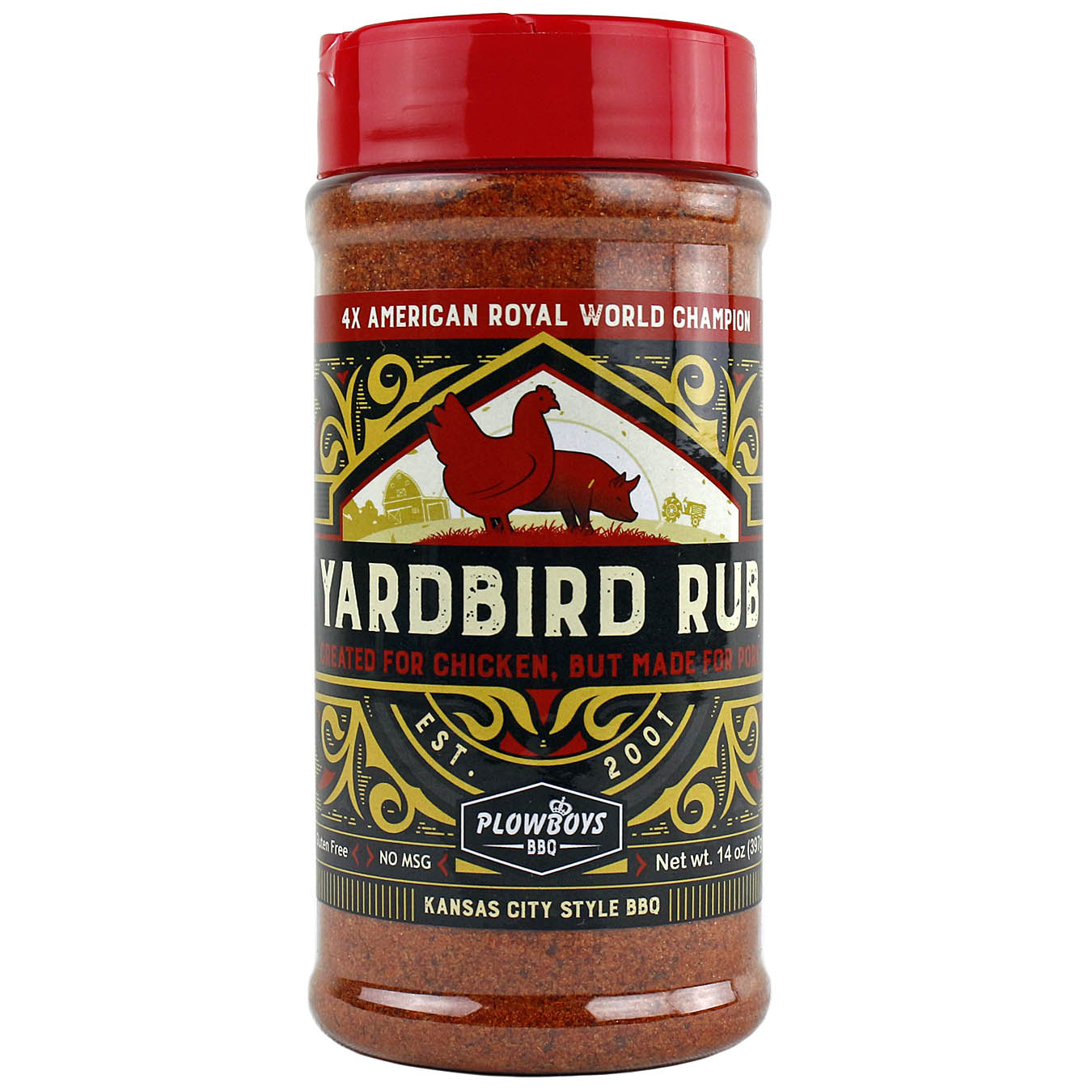 Plowboys Bbq Yardbird Seasoning Rub 14oz Award Winning Barbeque Meat R Pricedrightsales