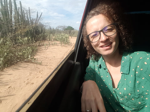 Jeanne in the desert of La Guajira for Mazonia