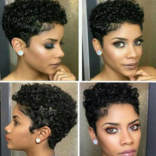 Luna Short Curly Straight Synthetic Or Lace Front Wig For Black