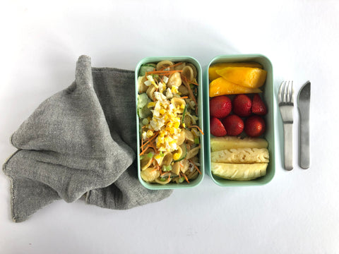 bentobox recept voor een picknick pastasalade