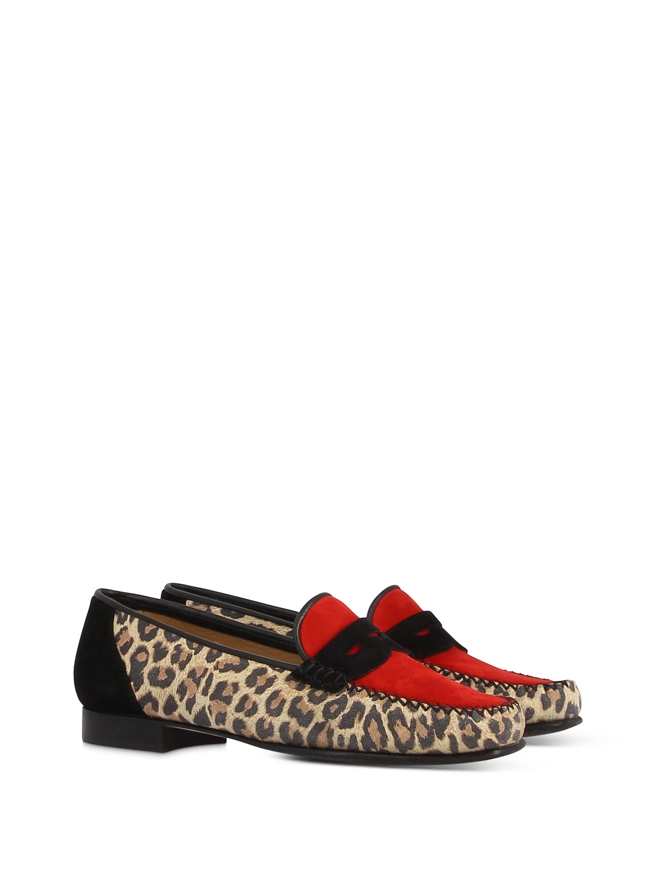 LORENZO LEOPARD~BLACK~RED