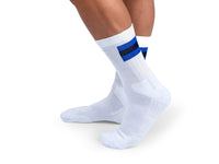 MEN'S TENNIS SOCK WHITE~INDIGO