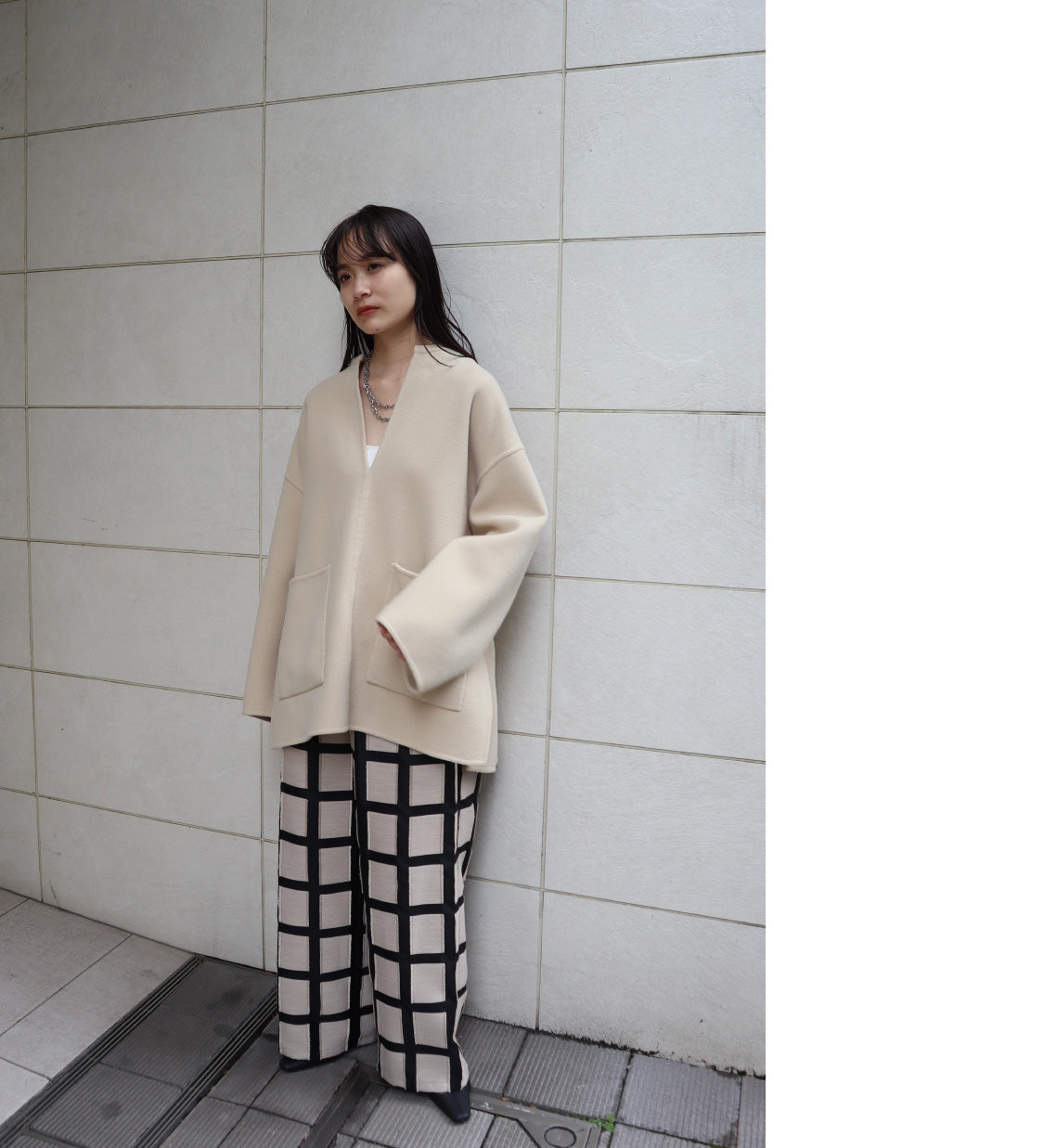 希少！Louren geometric jacquard widepants