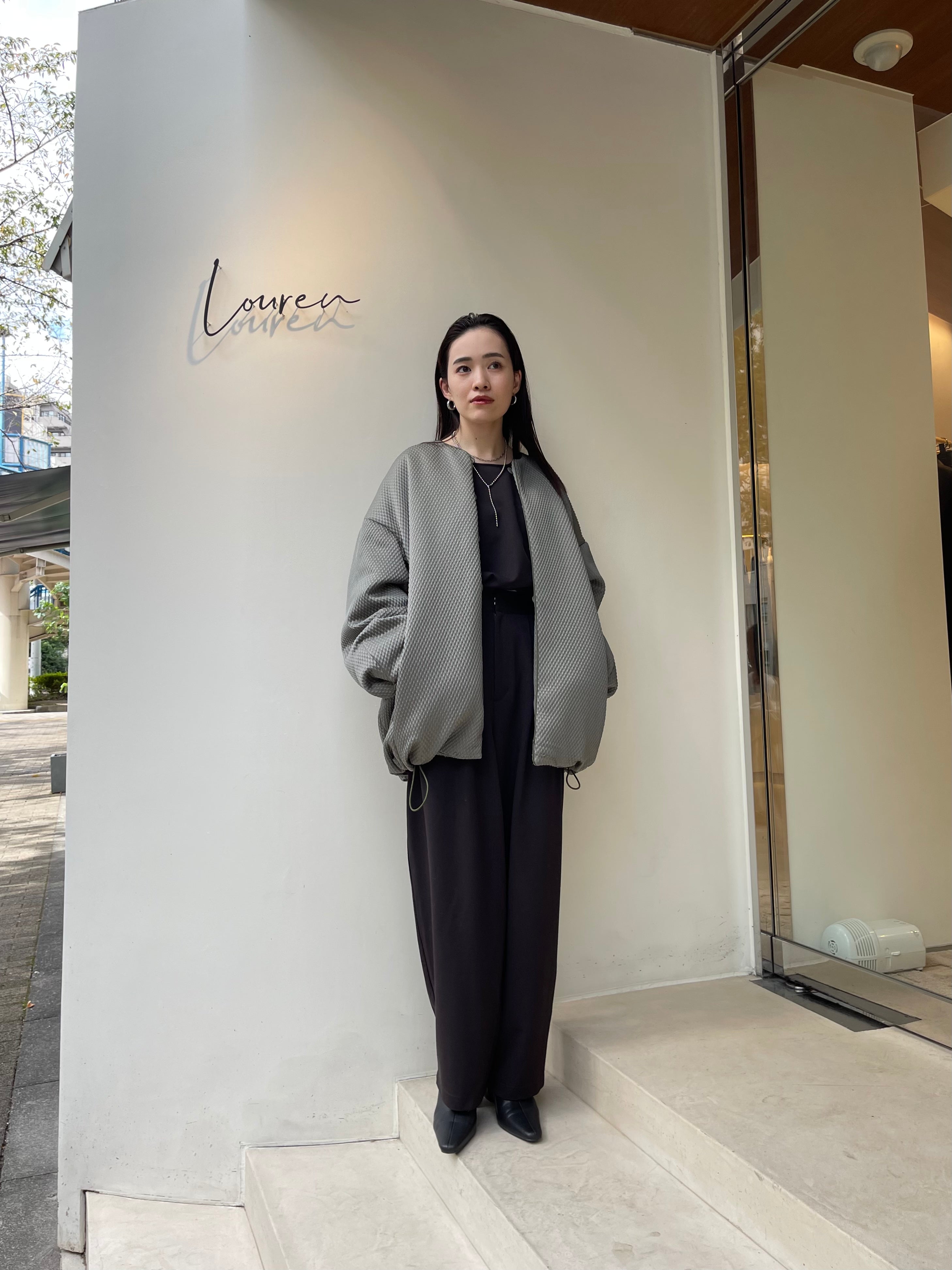 batting quilting over jacket 】STAFF SNAP – louren store