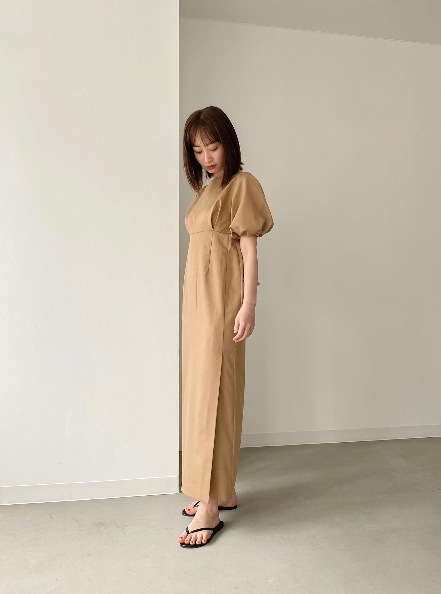 新品タグ付き louren puff sleeve onepiece-