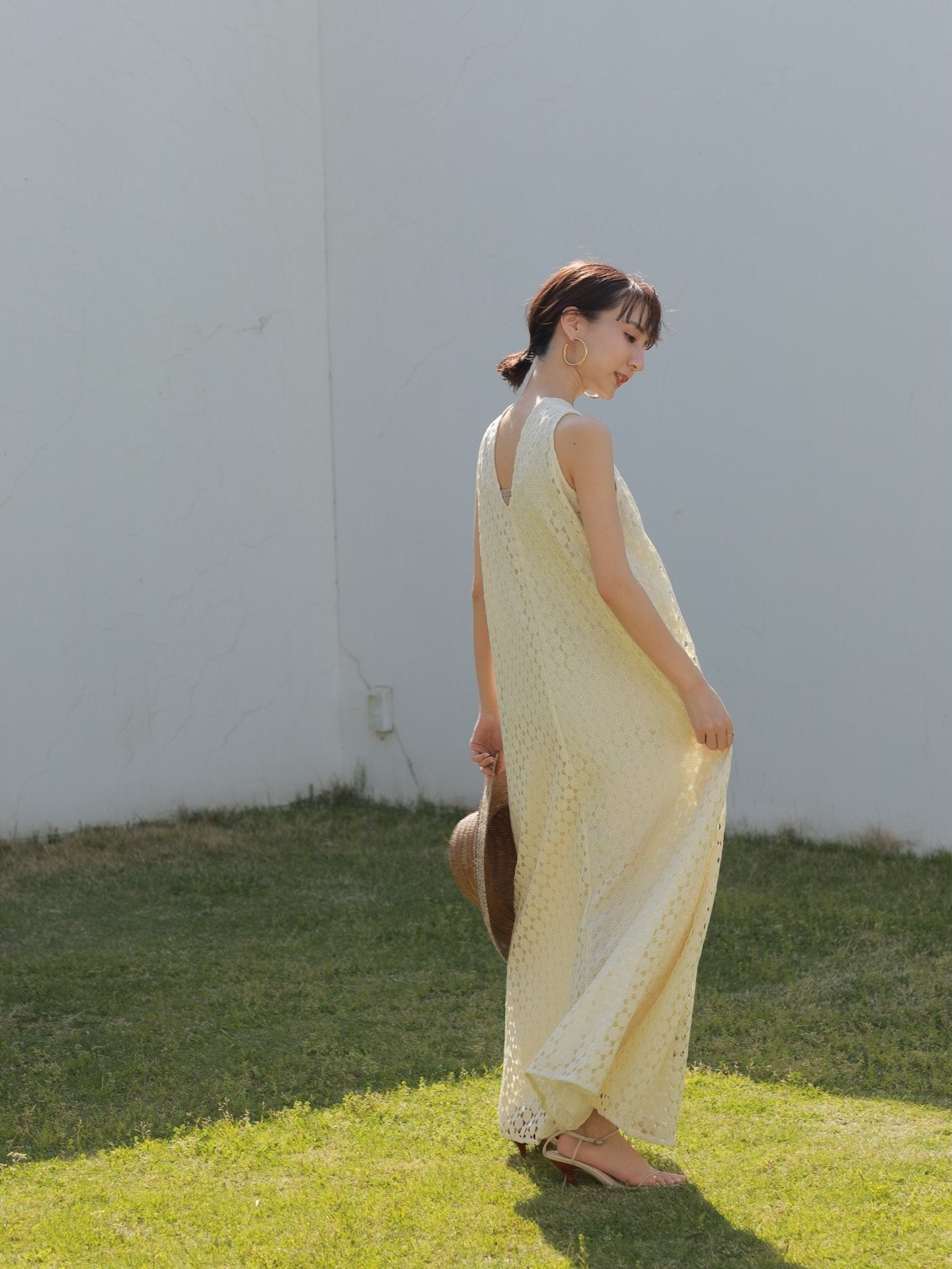 louren  geometry lace dress ワンピース