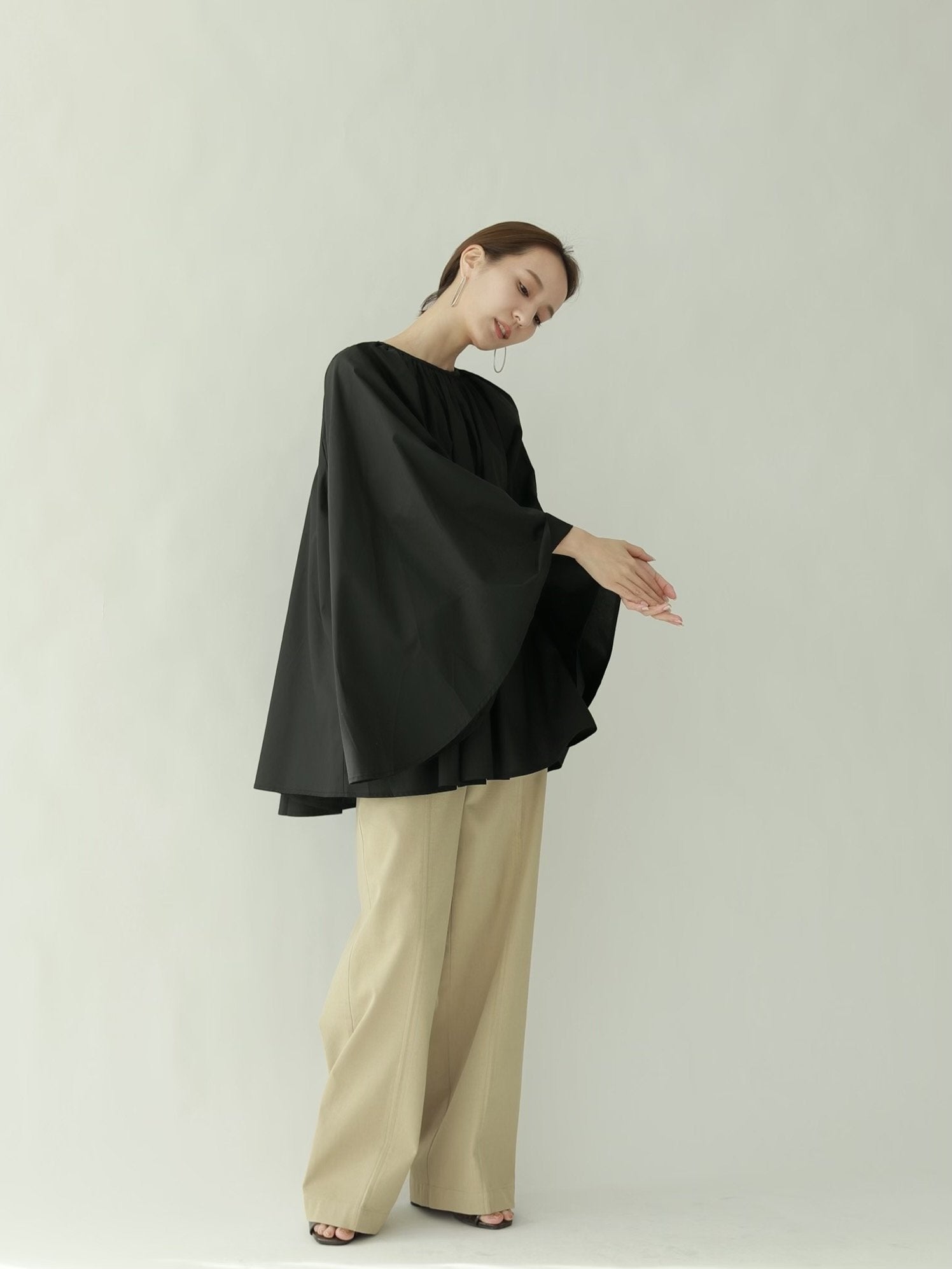 Louren flare sleeve blouse