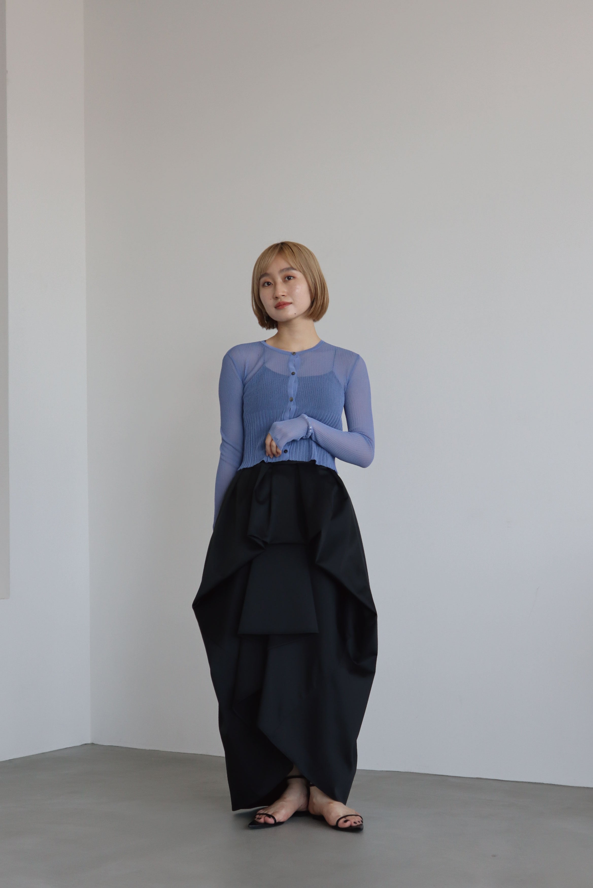 超新作】 【よしおか出品】louren design taffeta skirt スカート ...