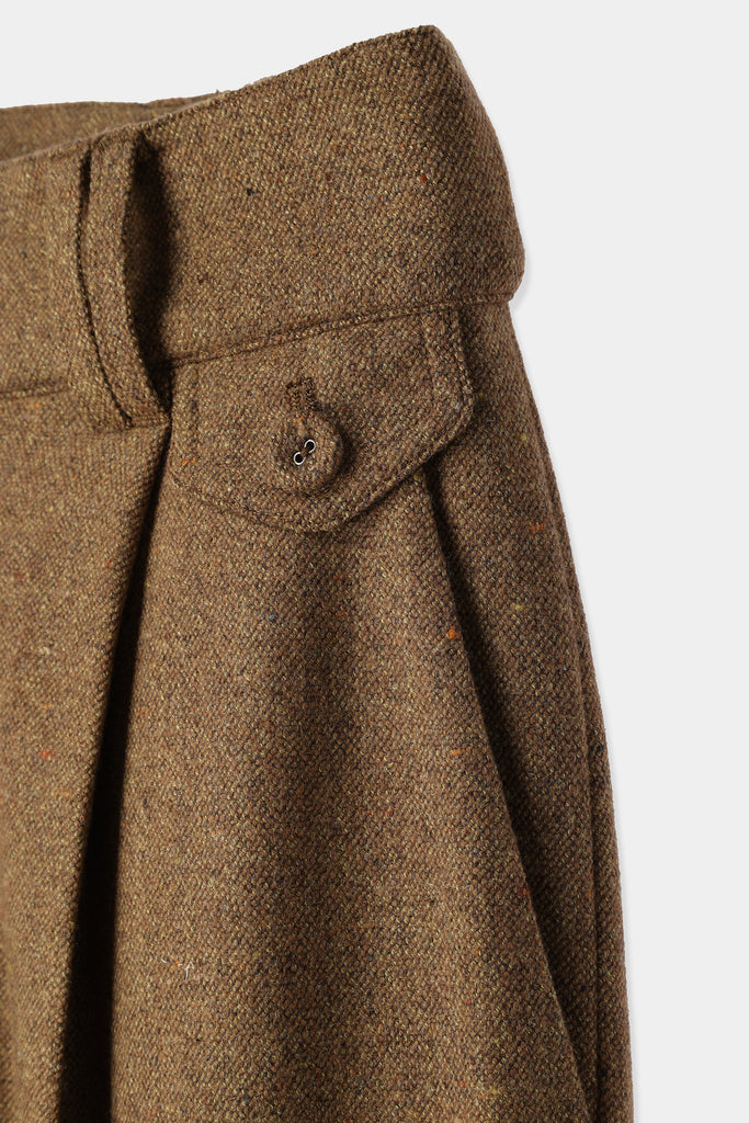 color nep tweed wide pants