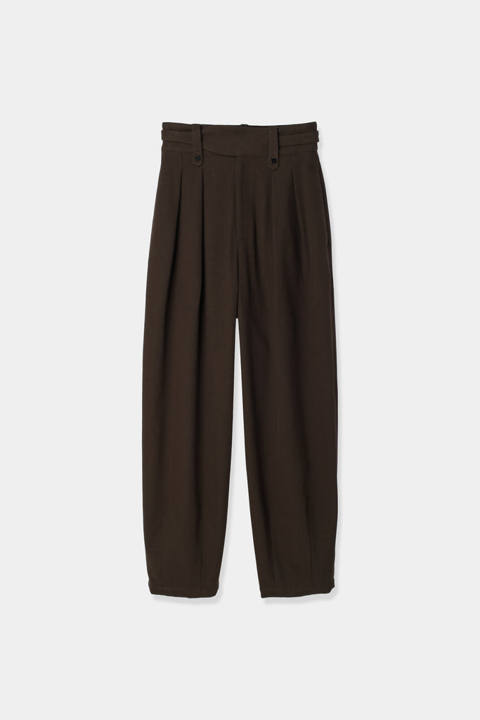 slub cotton cocoon pants – louren store