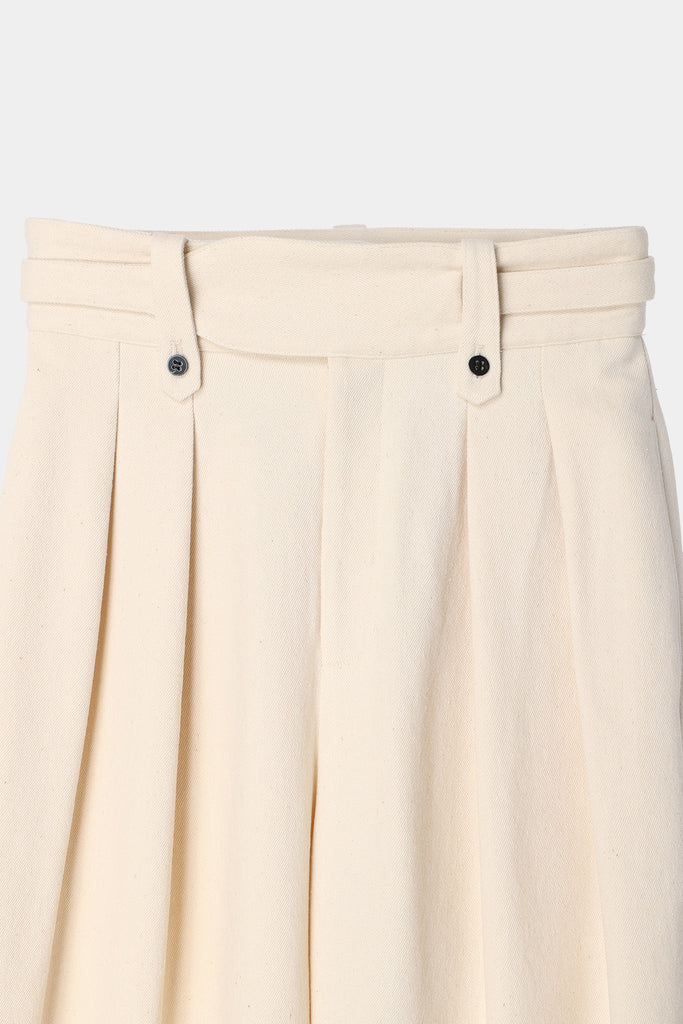 slub cotton cocoon pants – louren store