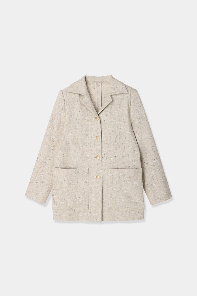 slub tweed jacket louren-