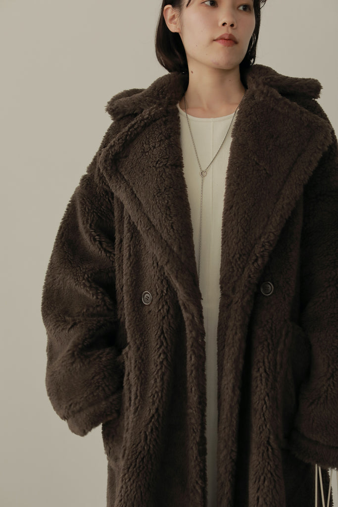 louren   volume boa coat