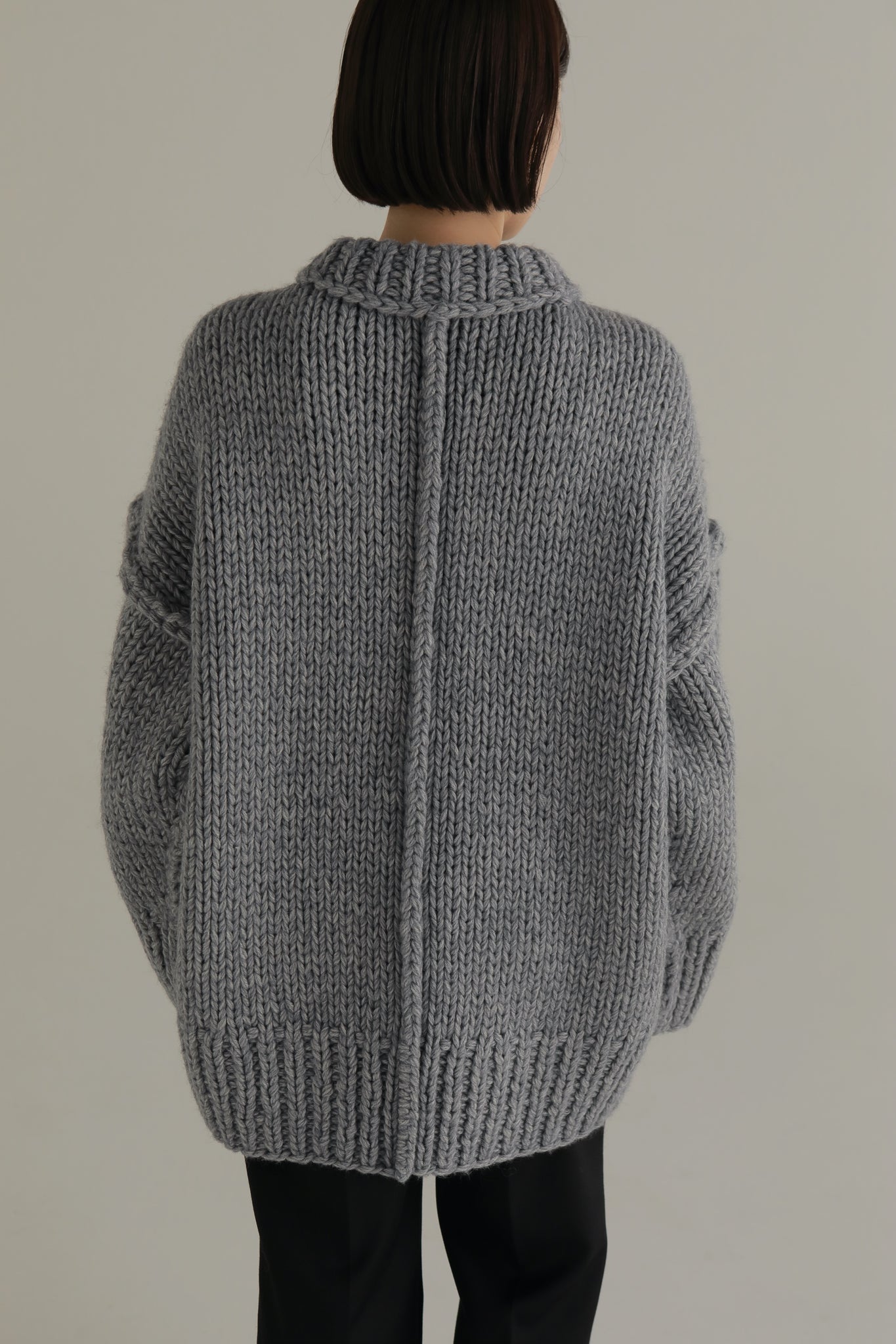 louren volume hand knit outer-