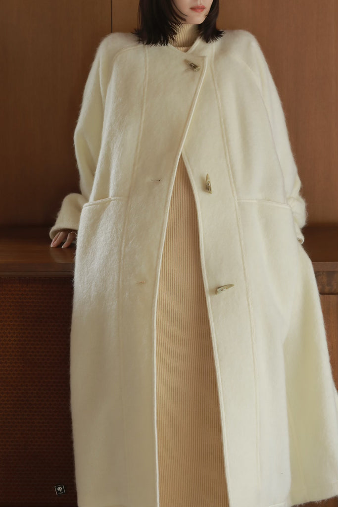 louren mohair shaggy long coat ローレン コート-