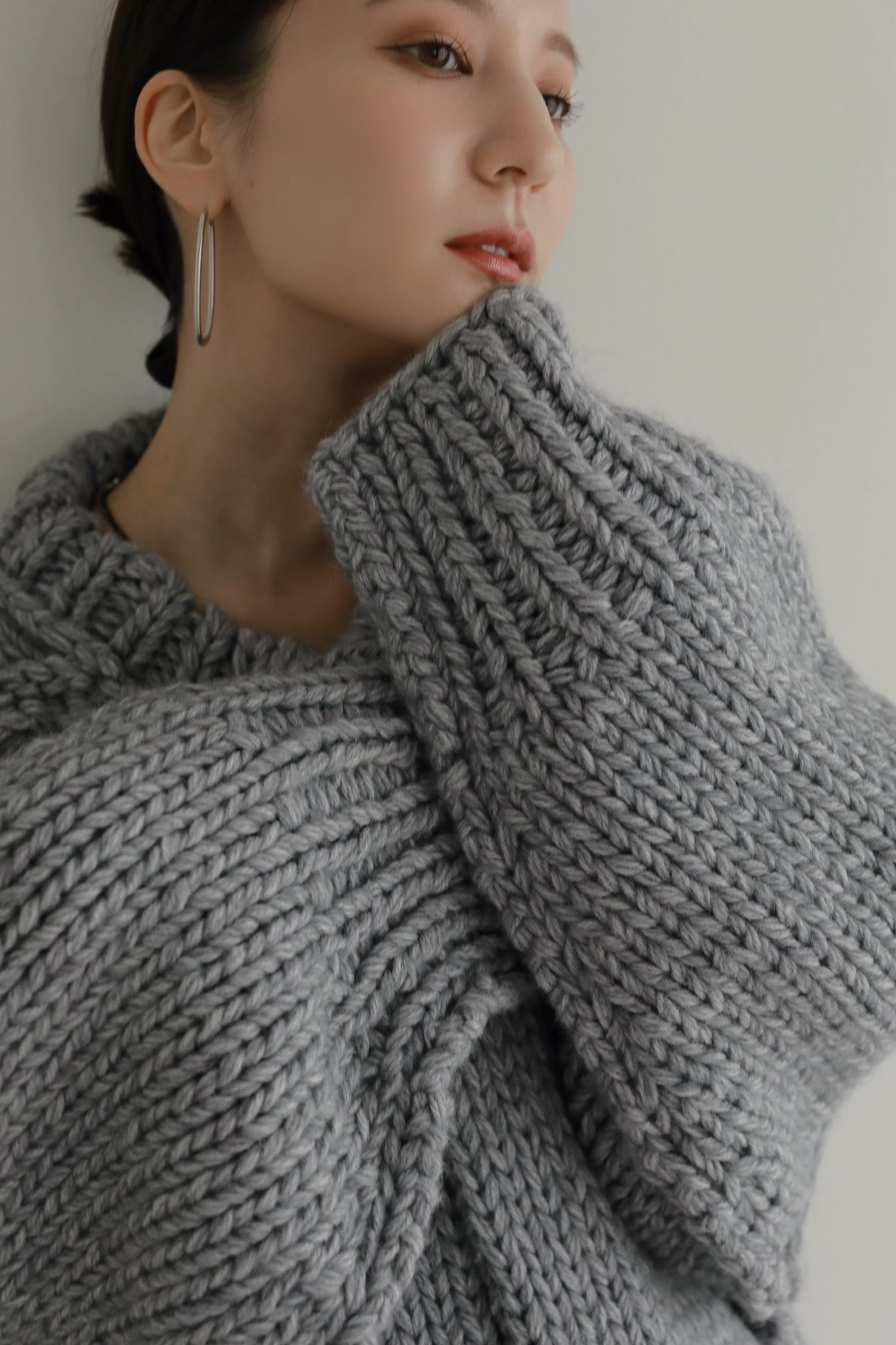 volume hand knit outer-