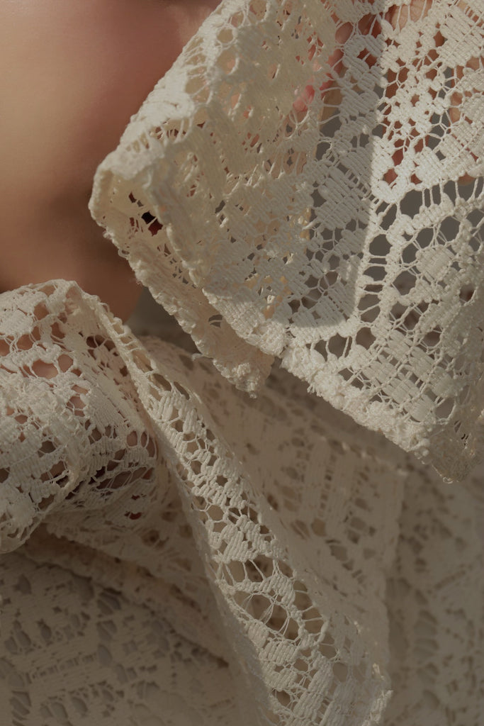 geometric lace dress – louren store