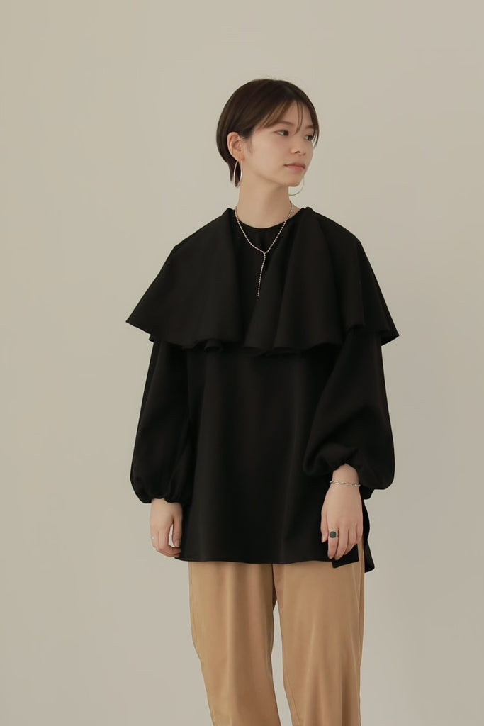 louren drape cape blouse - 通販 - csa.sakura.ne.jp