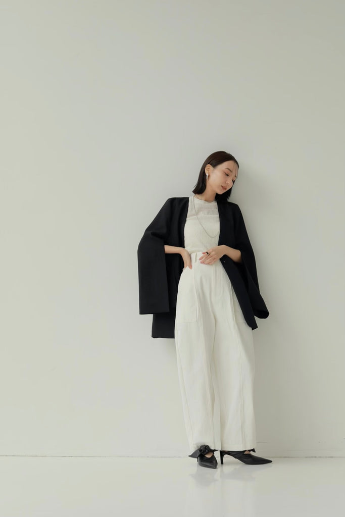 louren slit sleeve no collar jacket bpbd.kendalkab.go.id