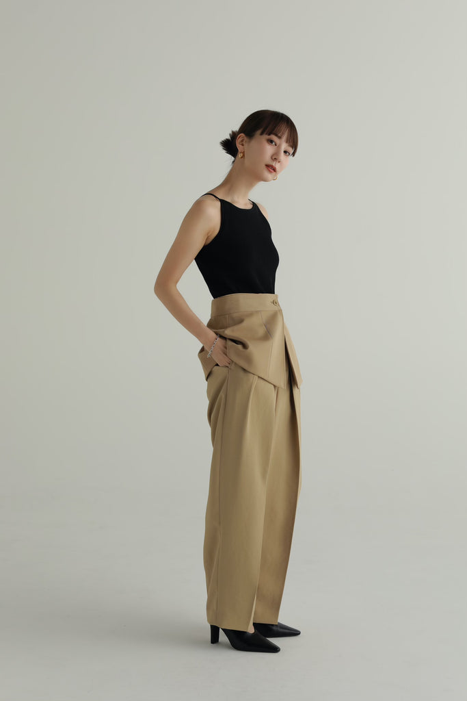 louren doubletuck cocoon pants-