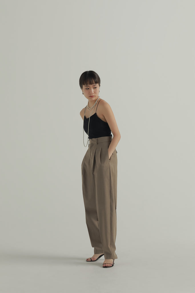 Louren  tapered tuck pants