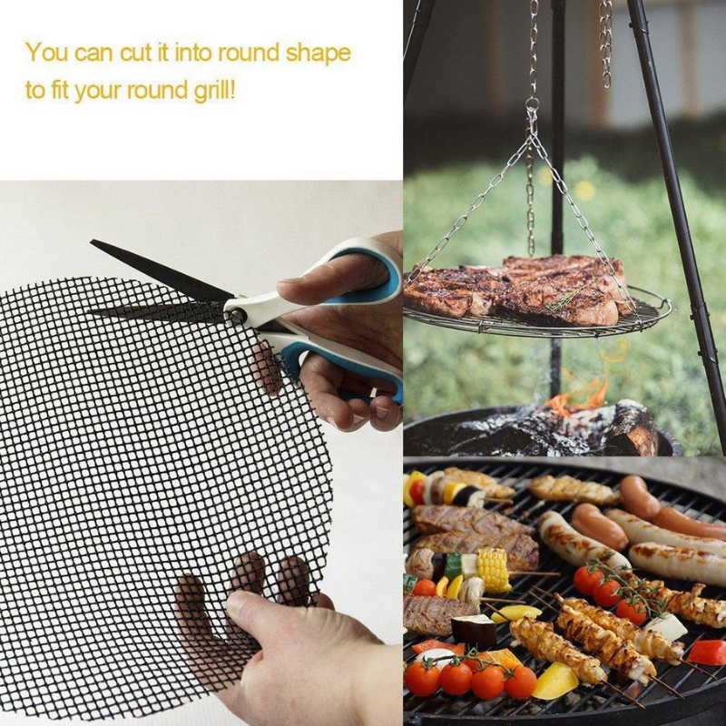 Non Stick Grill Mat X 3 Pieces Lazyfry