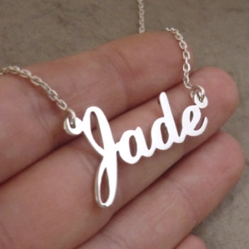 best sterling silver name necklace