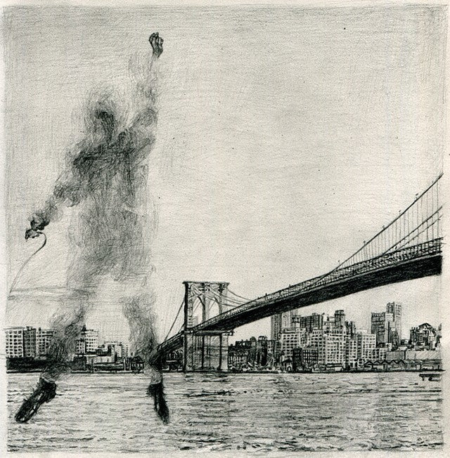 Drawing entitled Untitled (Tseng Kwong Chi, New York 1, New York, 1979) by Korean artist Kang Seung Lee